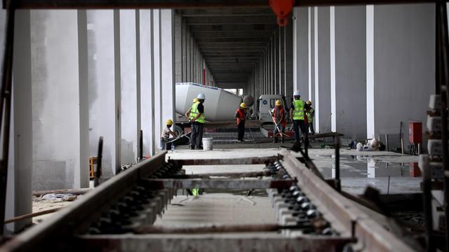 杭州機場軌道快線工程倉前車輛基地消防水炮